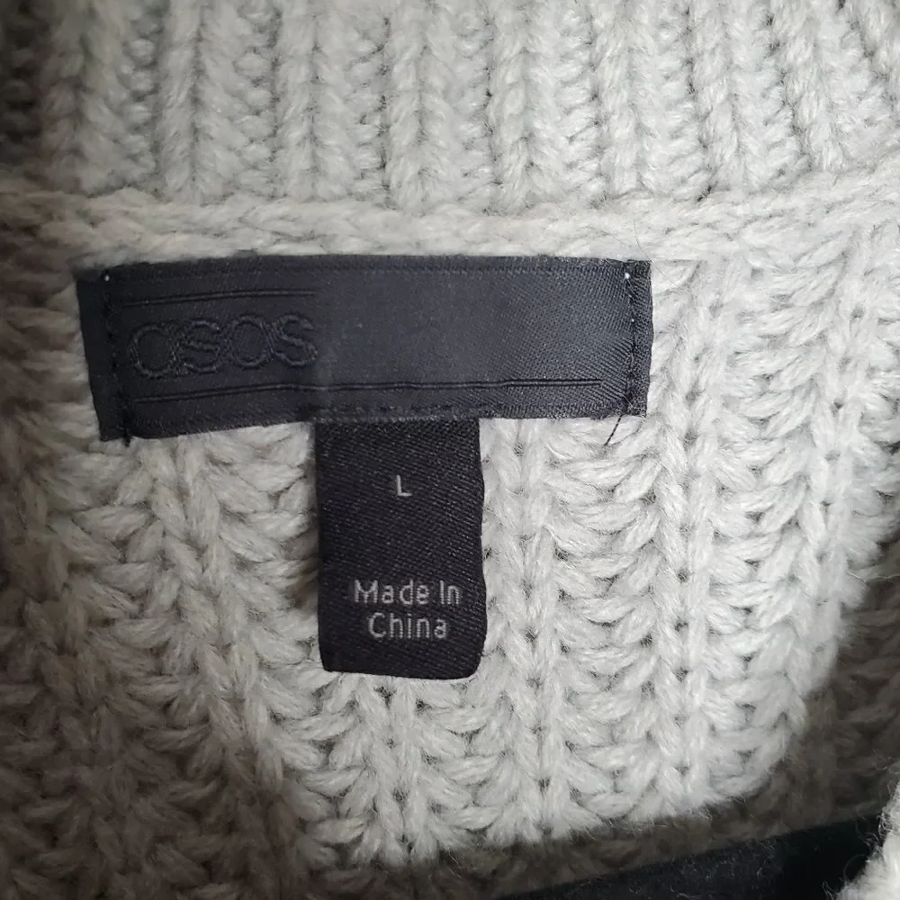 Asos large knit crew neck sweater
